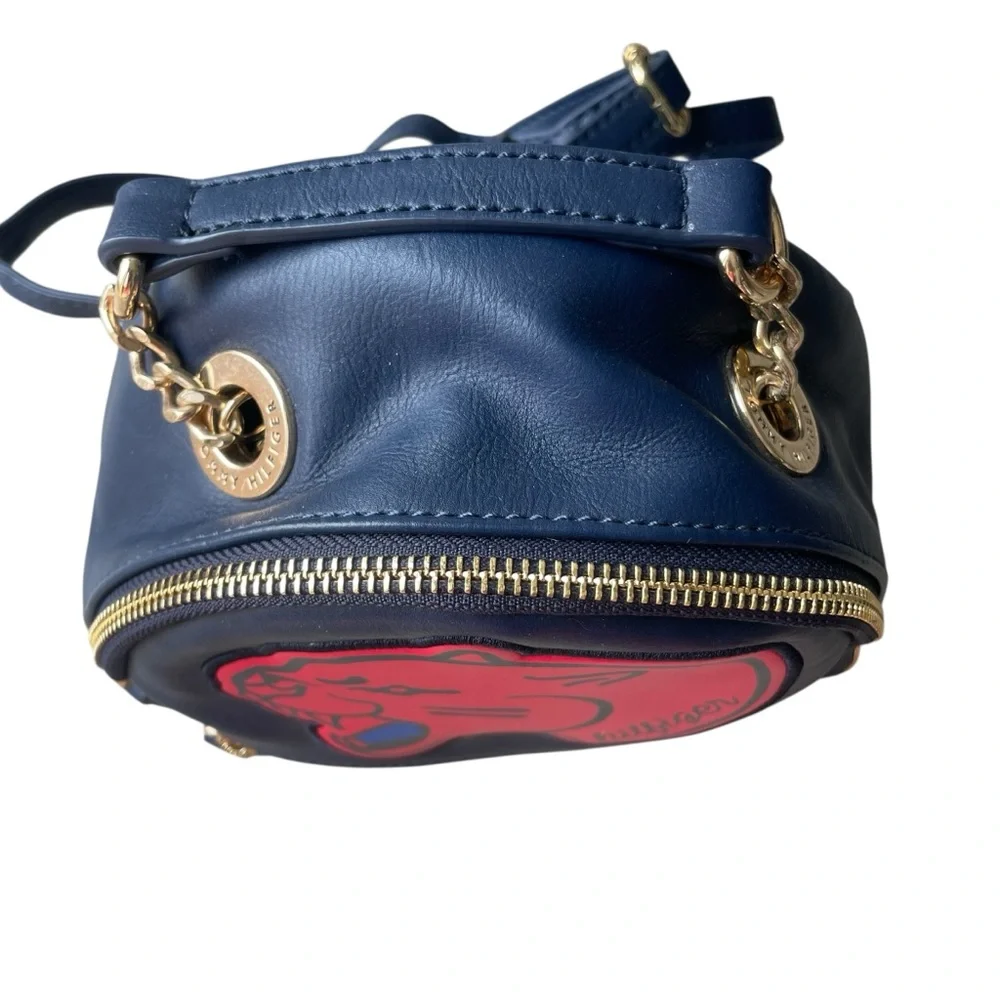 Tommy Hilfiger Panther Backpack Purse Navy and Red